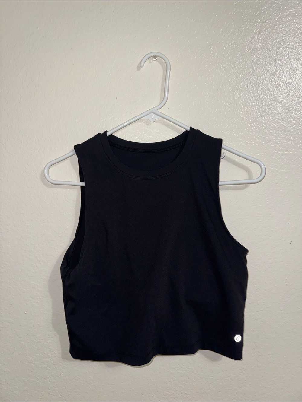 Black Sleeveless Crop Tank Top - Women